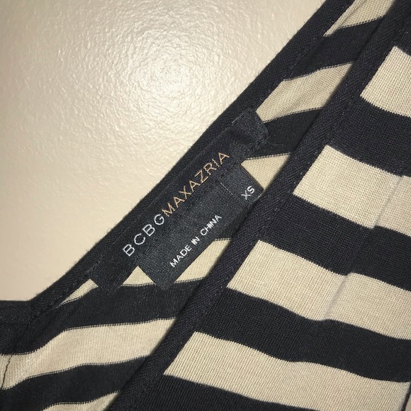 BCBGMaxazria Sleeveless Striped Dress - Picture 2 of 11